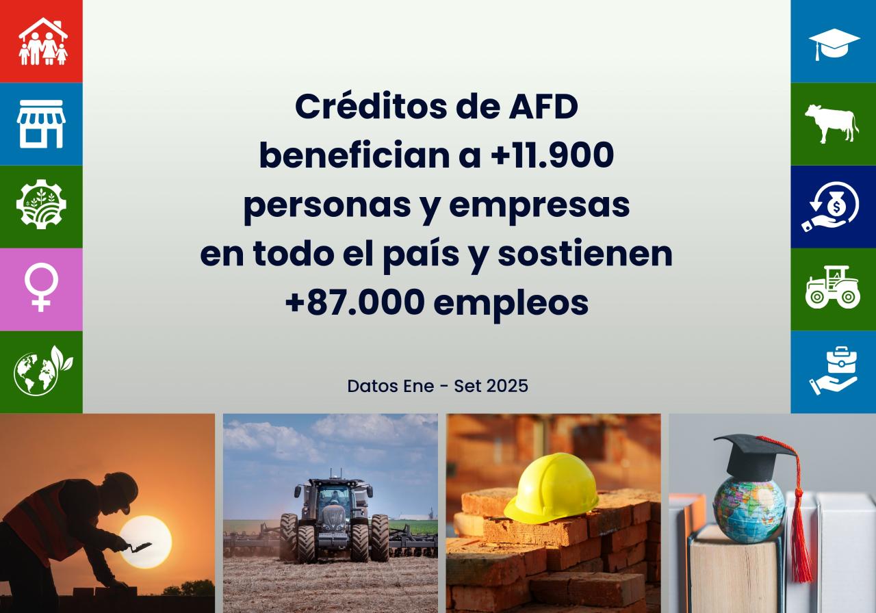 Créditos de la AFD alcanzan USD...